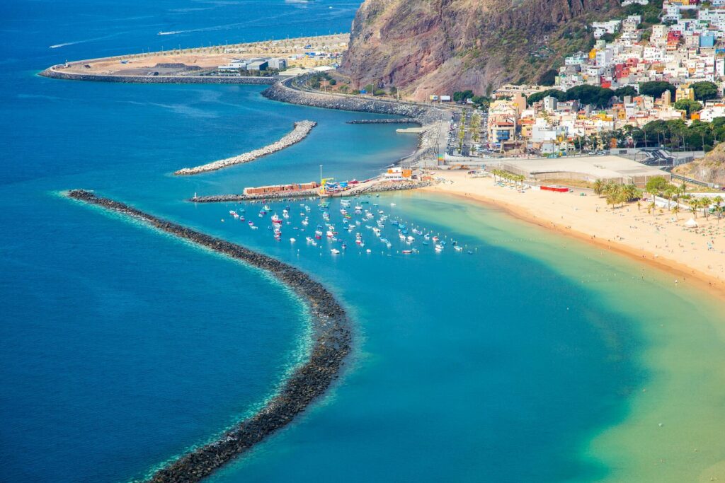 A photo of a beach in Tenerife, Spain.