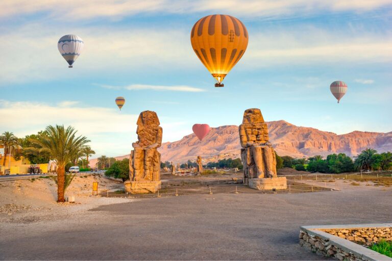 Experience the Thrill of a Hot Air Balloon Ride in Luxor, Egypt