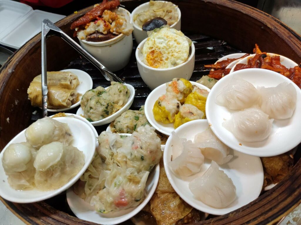dish of various types pf dumplings